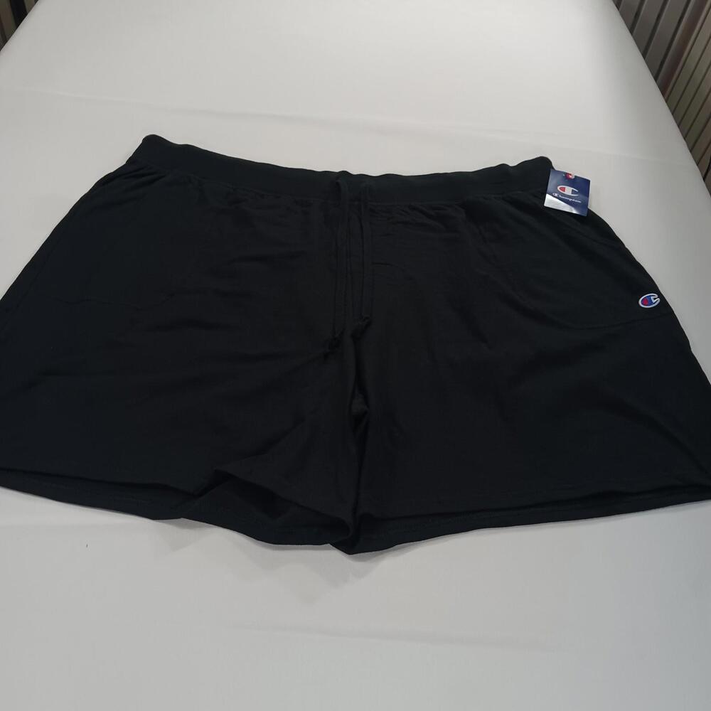 Champion QM4415 Women's Black Cotton Jersey Shorts Size 4X (48×8)